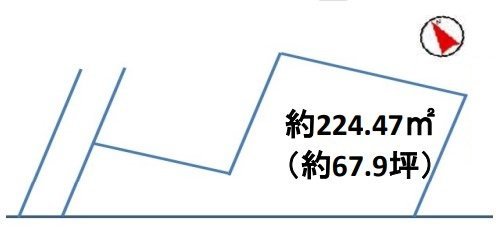 【深谷市緑ヶ丘　売地】深谷駅まで徒歩9分！南西角地の陽当たり良好な約67坪 