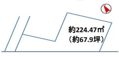 【深谷市緑ヶ丘　売地】深谷駅まで徒歩9分！南西角地の陽当たり良好な約67坪