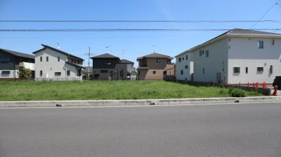 【深谷市国済寺　土地】区画整理地内、幅員10mの道路接道の分譲地全4区画③