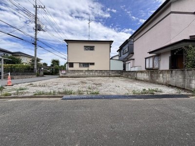 【深谷市東方　土地】北西角地の建築条件なしの約31坪の整形地！