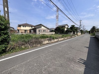 【深谷市稲荷町北　土地】北東角地の開放感のある陽当たり良好な売地
