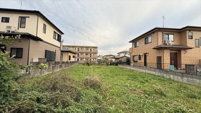 熊谷市別府4丁目　土地面積広々122坪の建築条件なしの売地
