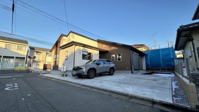 【熊谷市新堀　新築住宅全1棟】角地で風通しも良い3LDK平屋建て