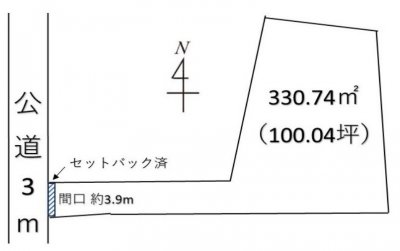 【深谷市上野台　土地】土地面積約127坪！解体更地渡し建築条件なしの売地