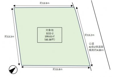 【深谷市上野台　土地】土地面積約60坪！閑静な住宅街にある建築条件なしの売地