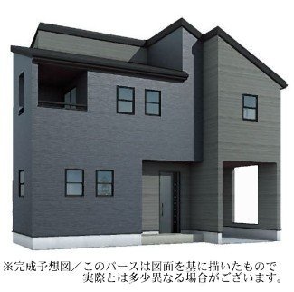 【深谷市上野台　新築住宅全1棟】インナーガレージ付き、南西角地の4LDK