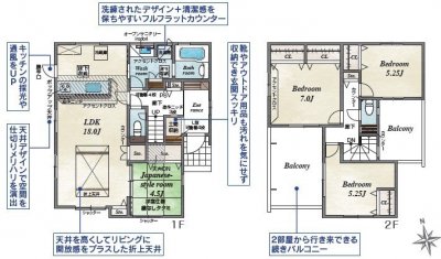 【熊谷市拾六間　新築分譲全3棟/2号棟】近隣買い物施設の充実した4LDK