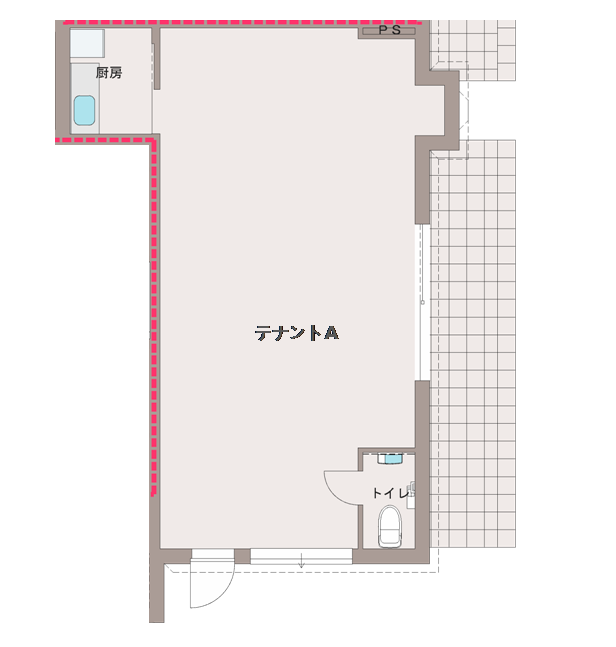 1階テナントA